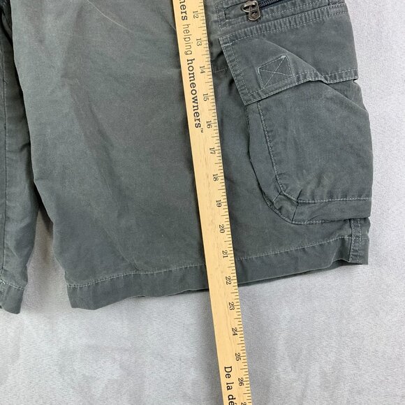 Kuhl Mens Shorts Large Gray Cargo Vintage Patina Dye Cotton Nylon Outdoor Hiking - Picture 12 of 15